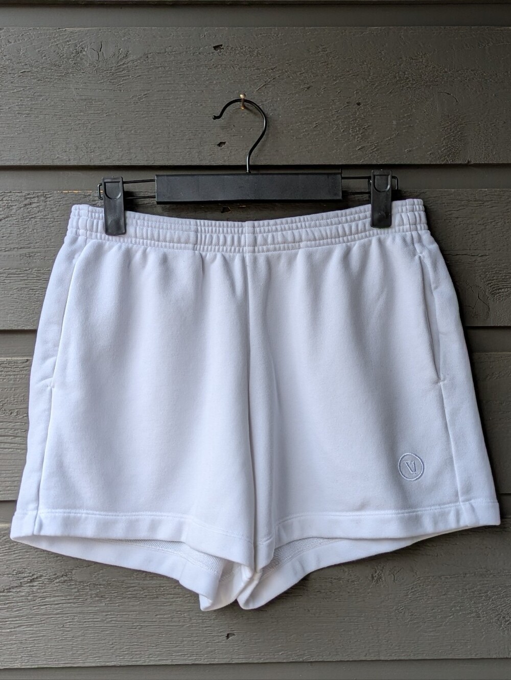 Vuori Sedona Sport Short White Size Small French Terry Pockets